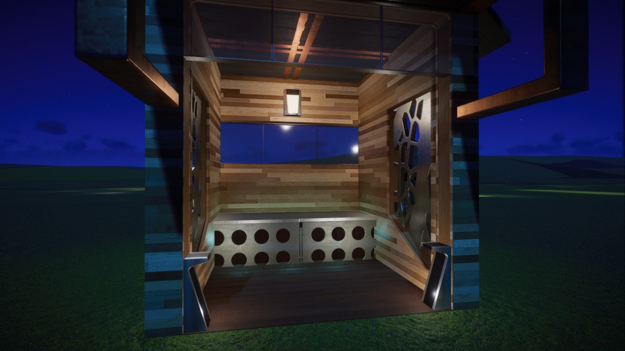 ATM Enclosure 4x4 (New World Style) (4m Path) preview