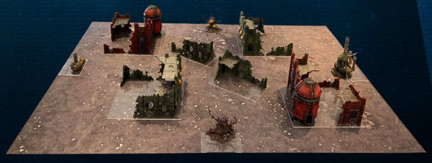 Warhammer 40k 2021 US GT OPEN Layout 2 Photo Demo Table Build