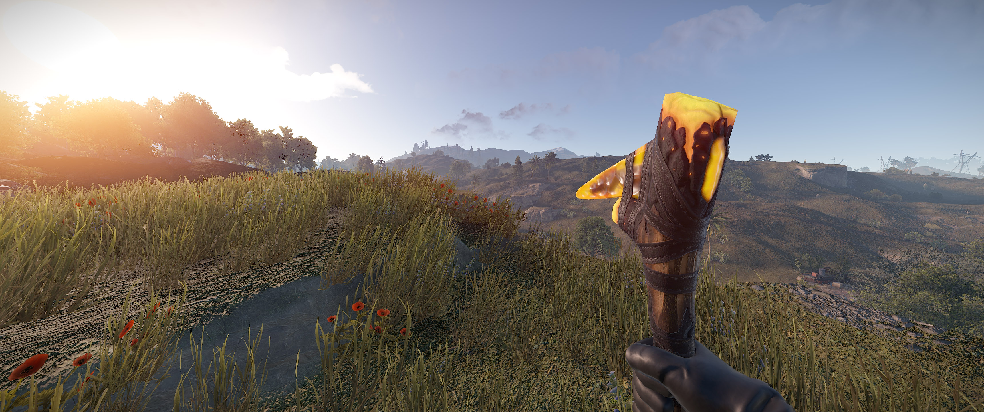 Ancient Amber Stone Pick Axe