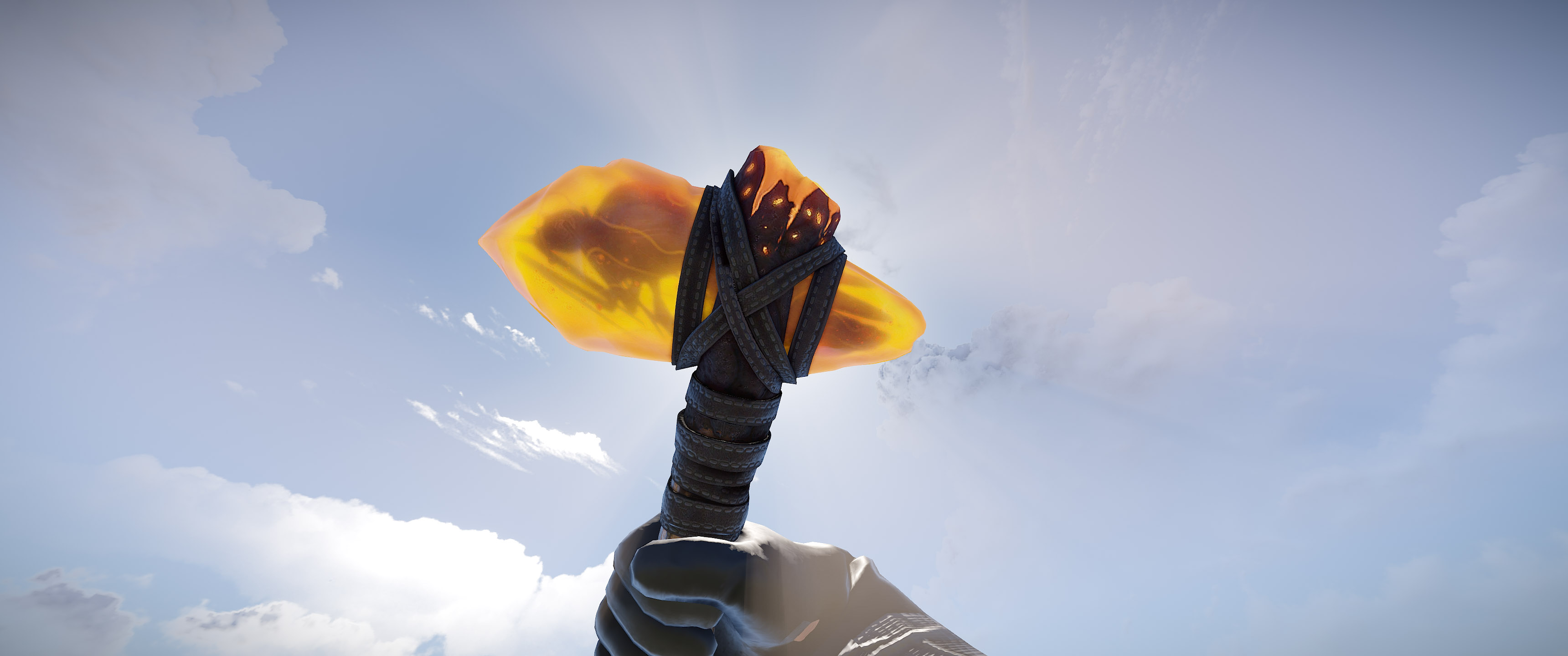 Ancient Amber Stone Hatchet