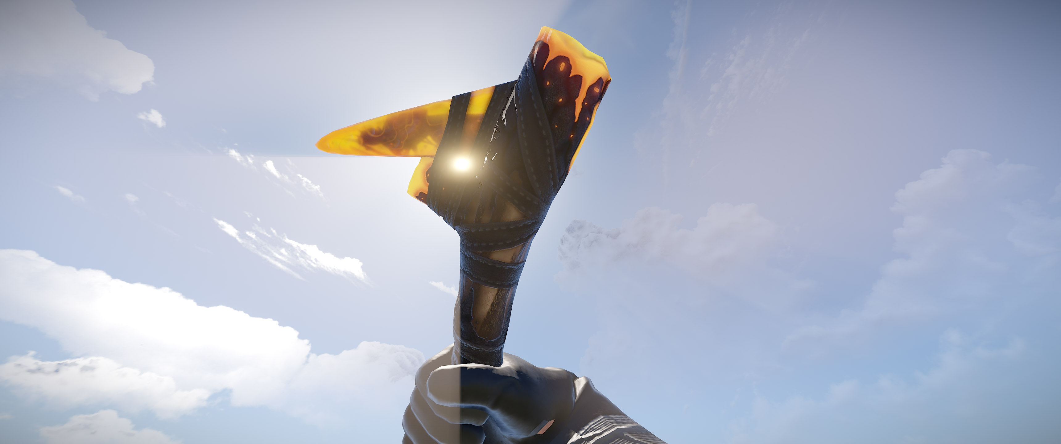 Ancient Amber Stone Pick Axe