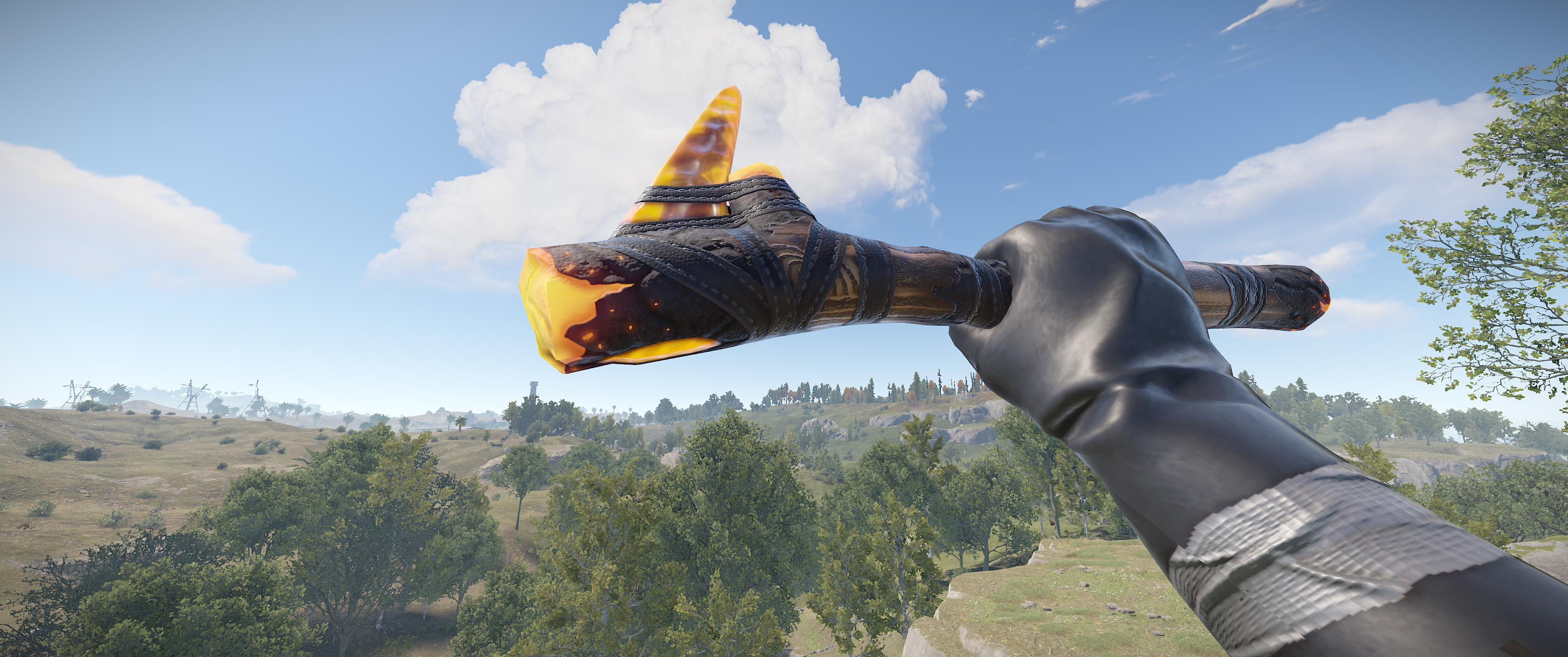 Ancient Amber Stone Pick Axe
