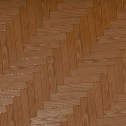 1x1 Chestnut Wood Parquet Herringbone Pattern Floor