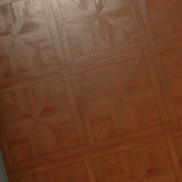 1x1 Merbau Parquet Wood Varnished Phoenix Pattern Floor