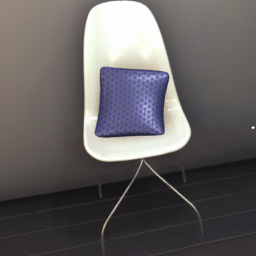 Contemporary Modern Dining Chair 1 White and Blue