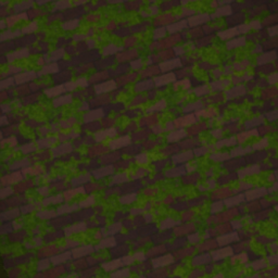 3x3 Bricks with Moss Tile