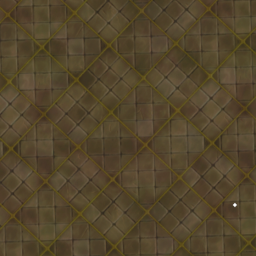 10x10 Large Diamond Stone Pavement Golden Brown Tile