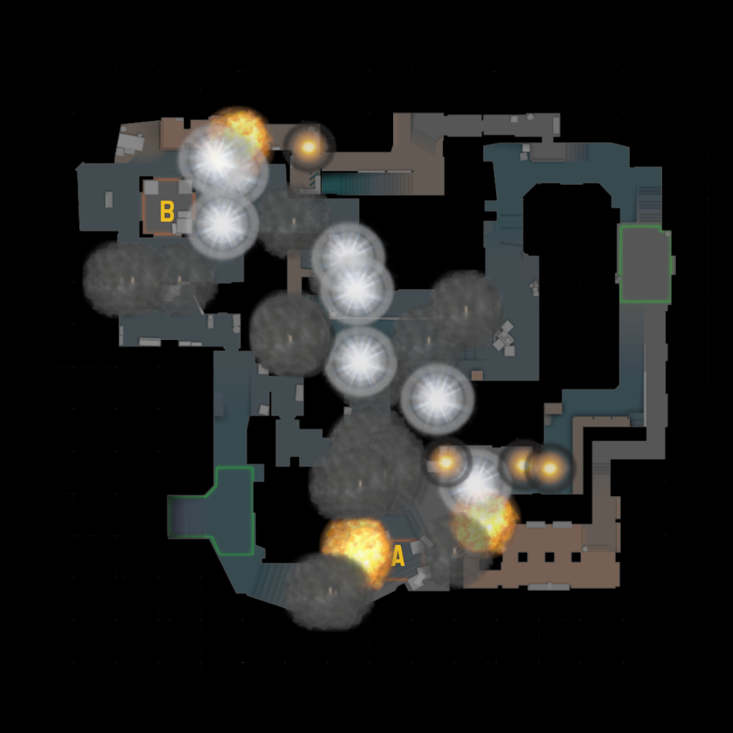 All Mirage nades. With Colors. Feb 2026 – Counter-Strike 2 Mod