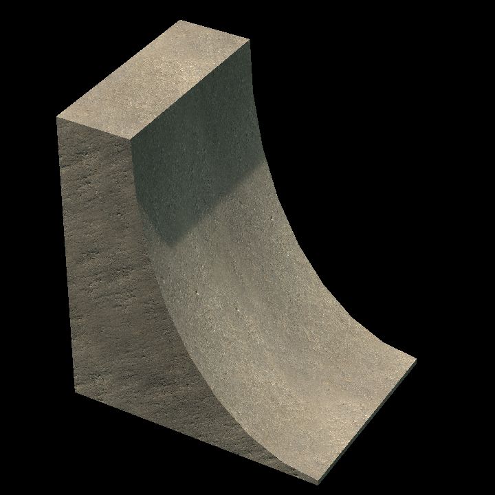 Skate ramp tall stone 1