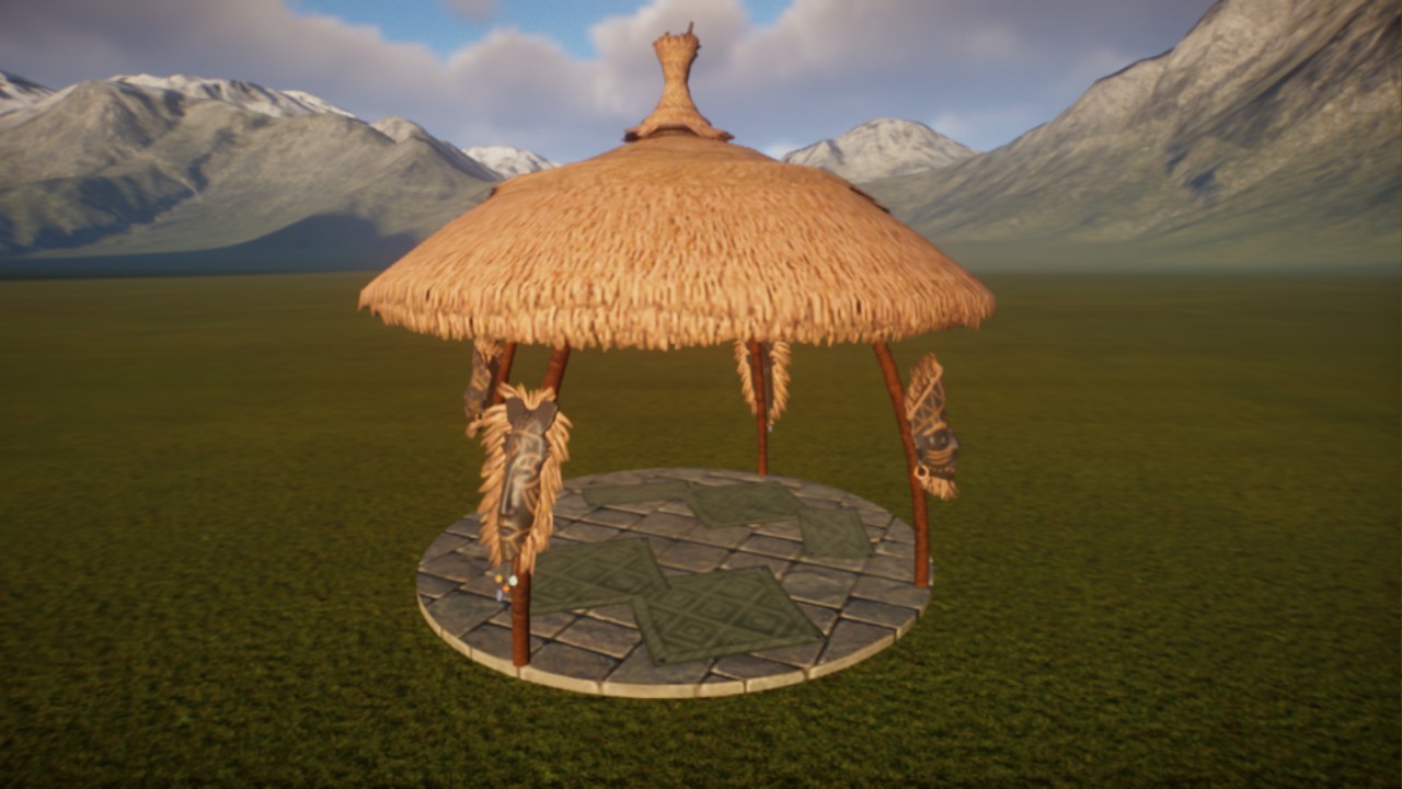 Small african shelter - round