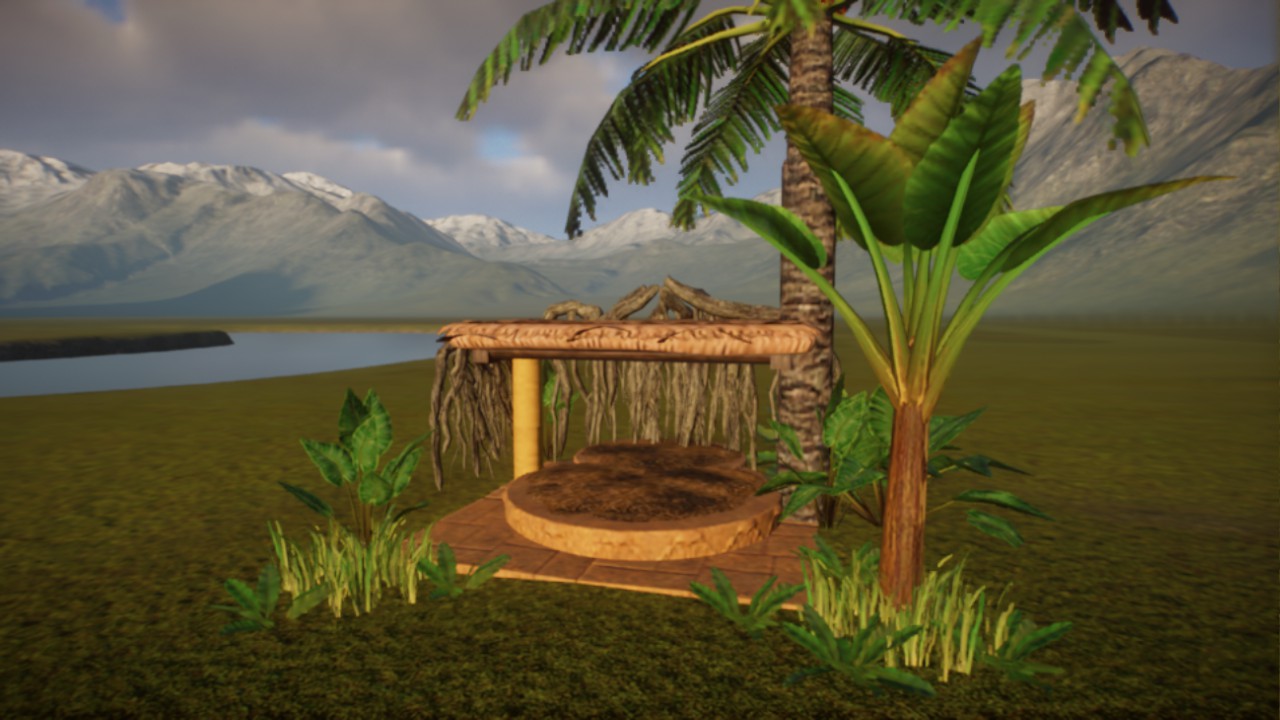 Shelter under the tree