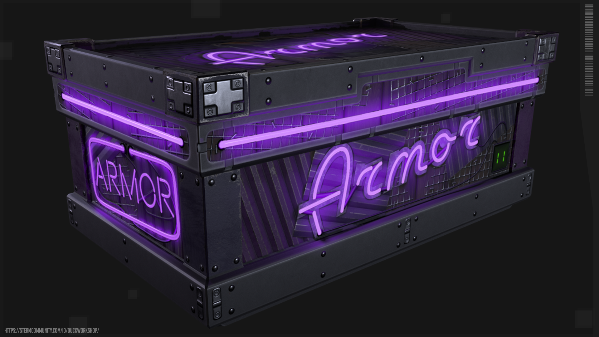 Neon Armor Storage