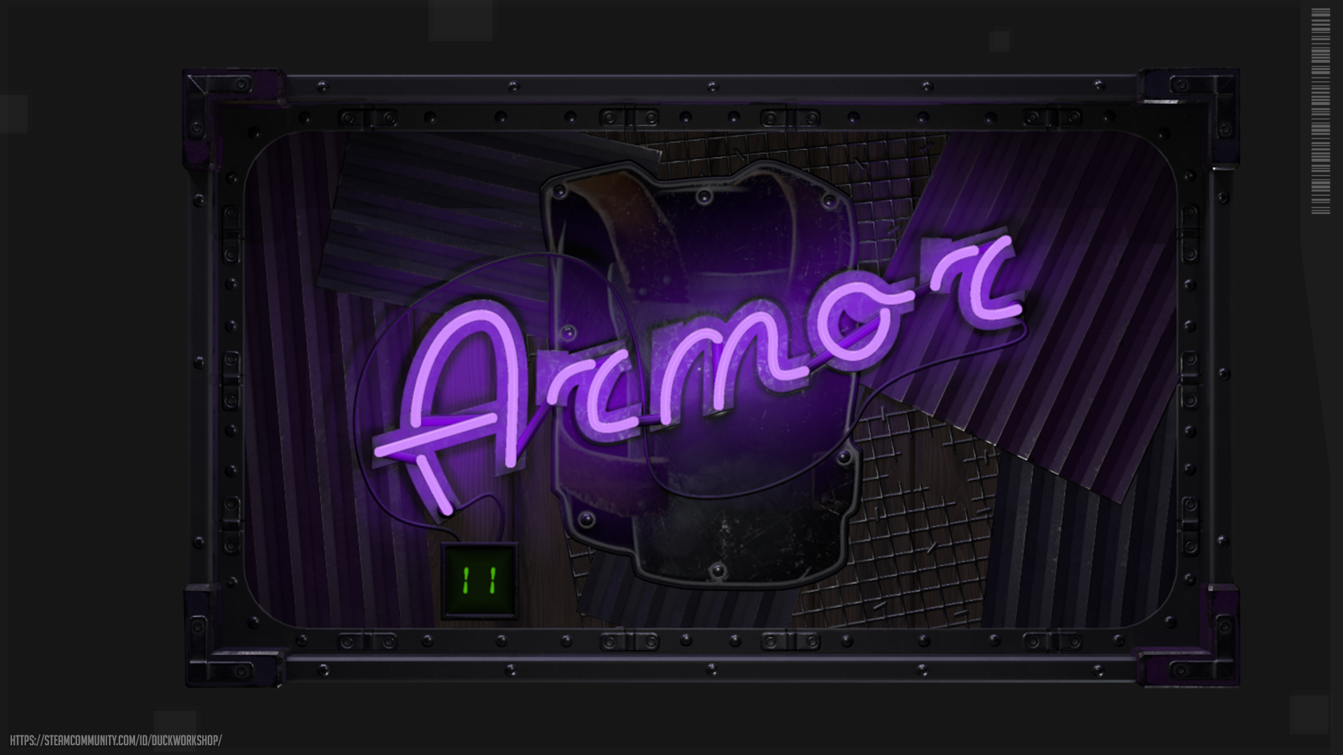 Neon Armor Storage