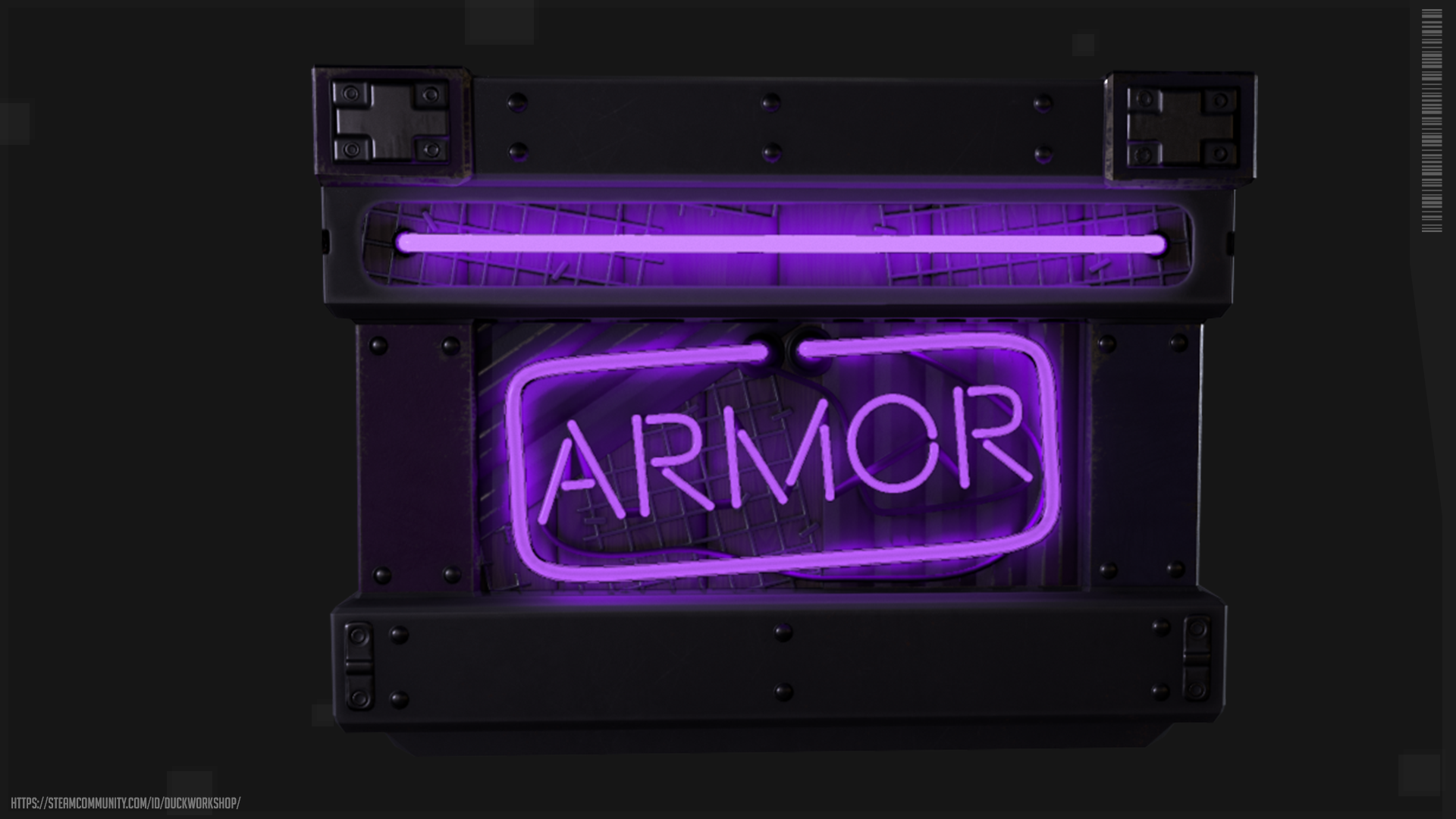 Neon Armor Storage