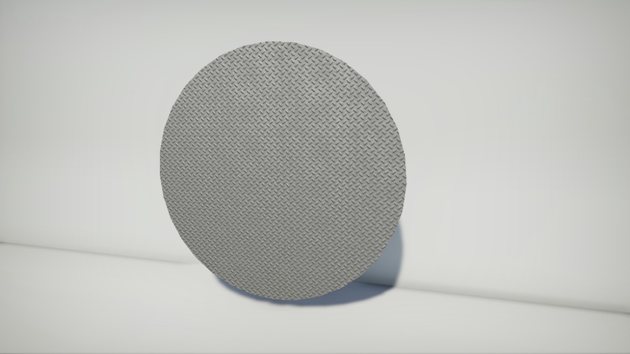Metal Treadplate Circle 4x4m