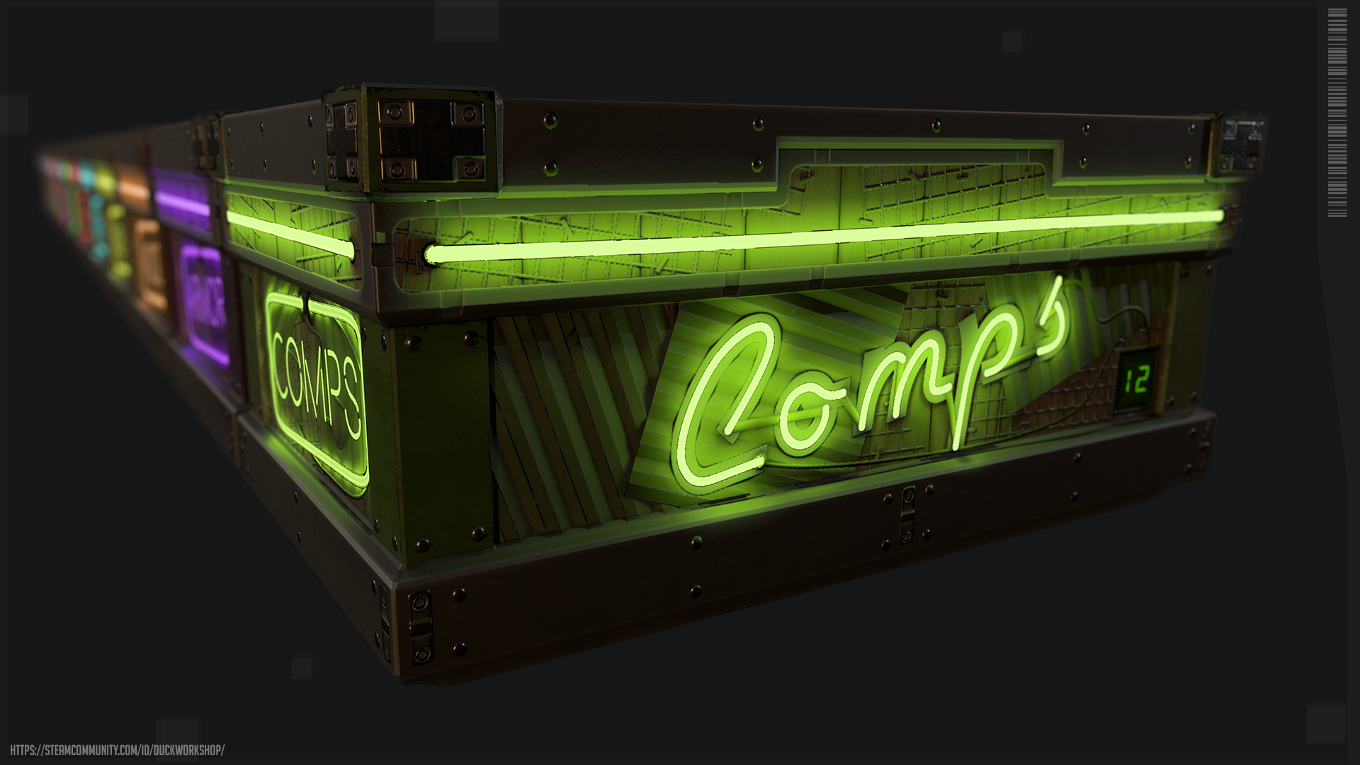 Neon Comps Storage