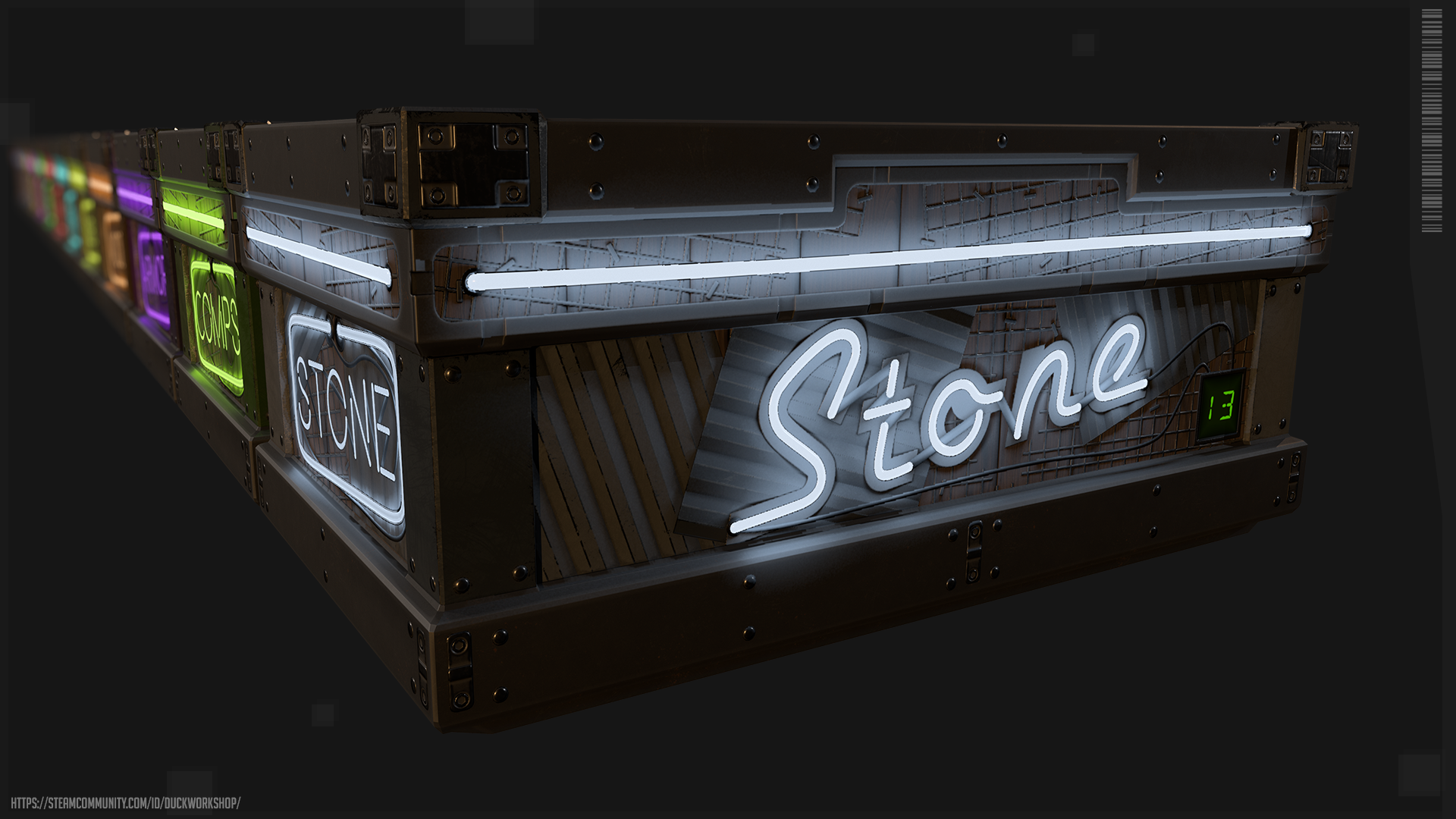 Neon Stone Storage