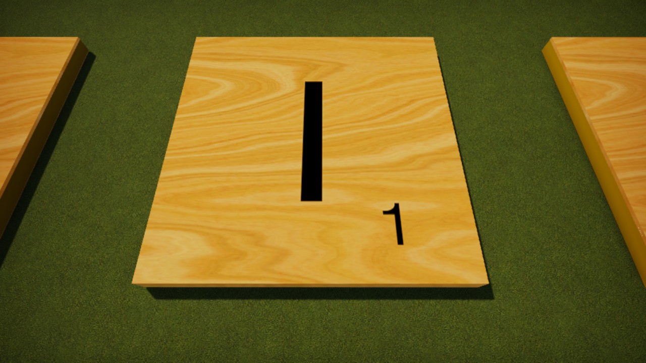 Scrabble Tile Wood Letter I 8mx8m