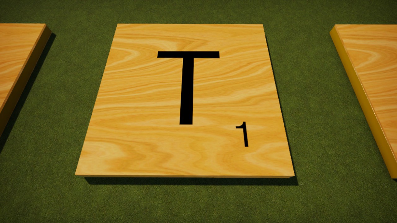 Scrabble Tile Wood Letter T 8mx8m