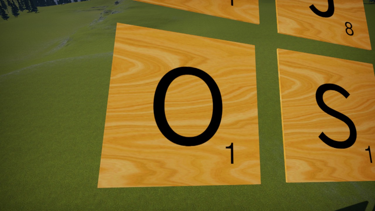 Scrabble Tile Wood Letter O Simple Placement