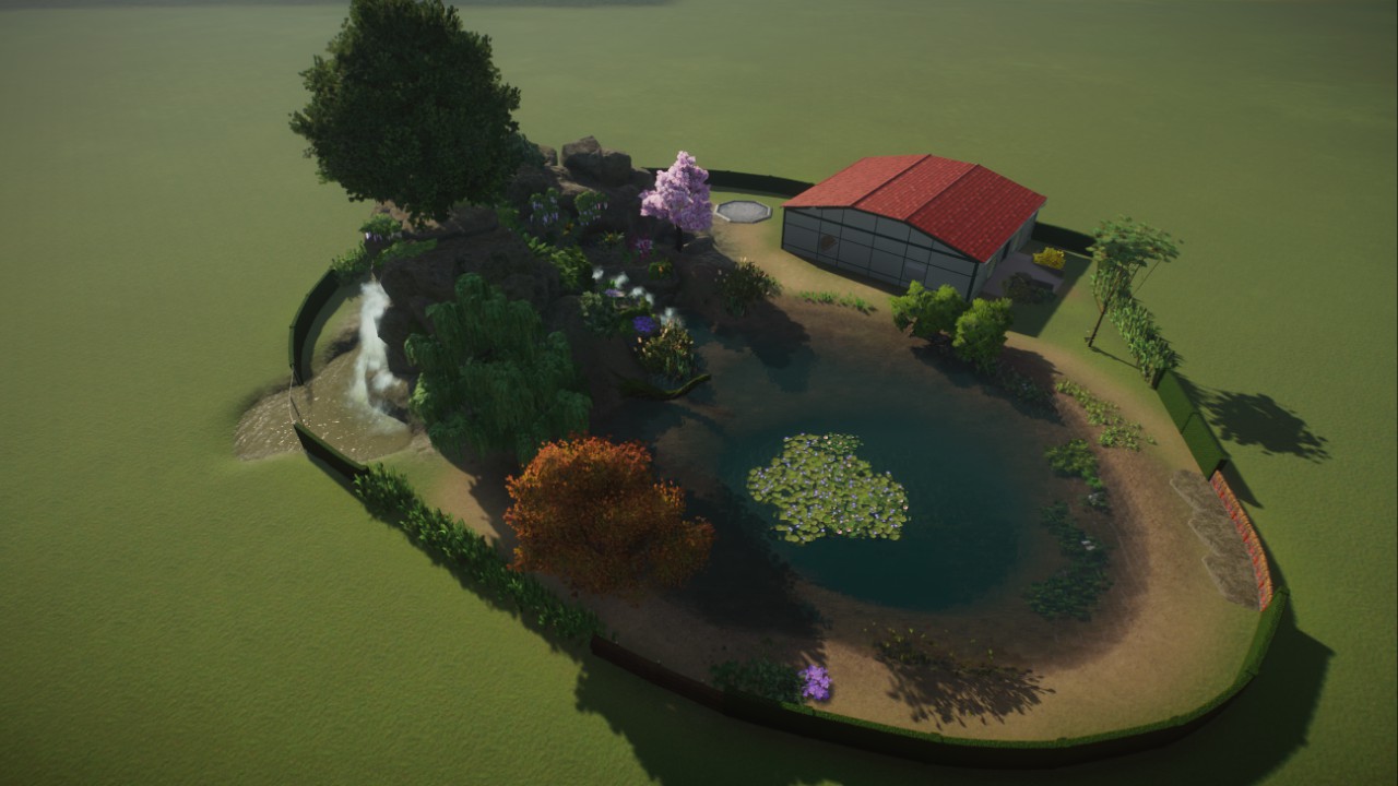 Flamingo-Gehege / Flamingo-Habitat
