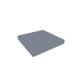 Quarter length glass shelf
