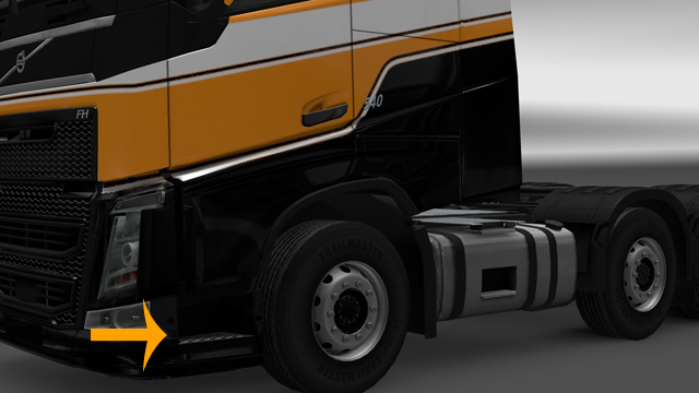 Black Door Step Mod [Volvo FH16 2012]