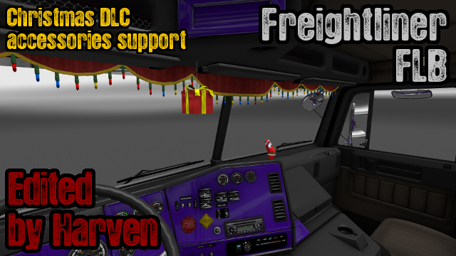 Freightliner FLB Christmas Paint Jobs Pack DLC Support