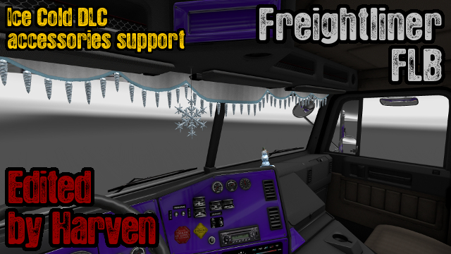 Freightliner FLB Ice Cold Paint Jobs DLC Support