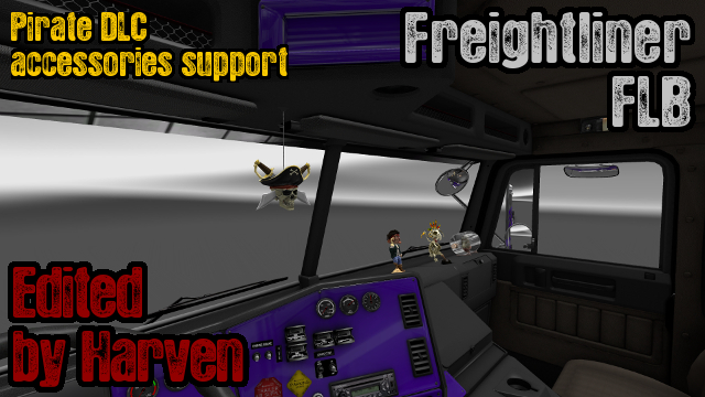 Freightliner FLB Pirate Paint Jobs Pack DLC Support