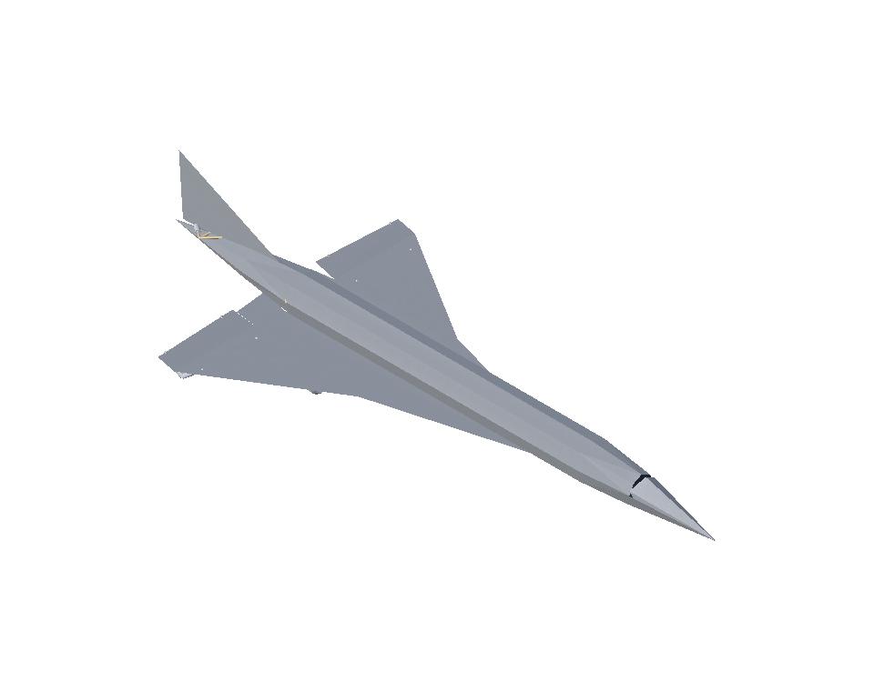 Tu-144 beta - first plane with elevons in here!