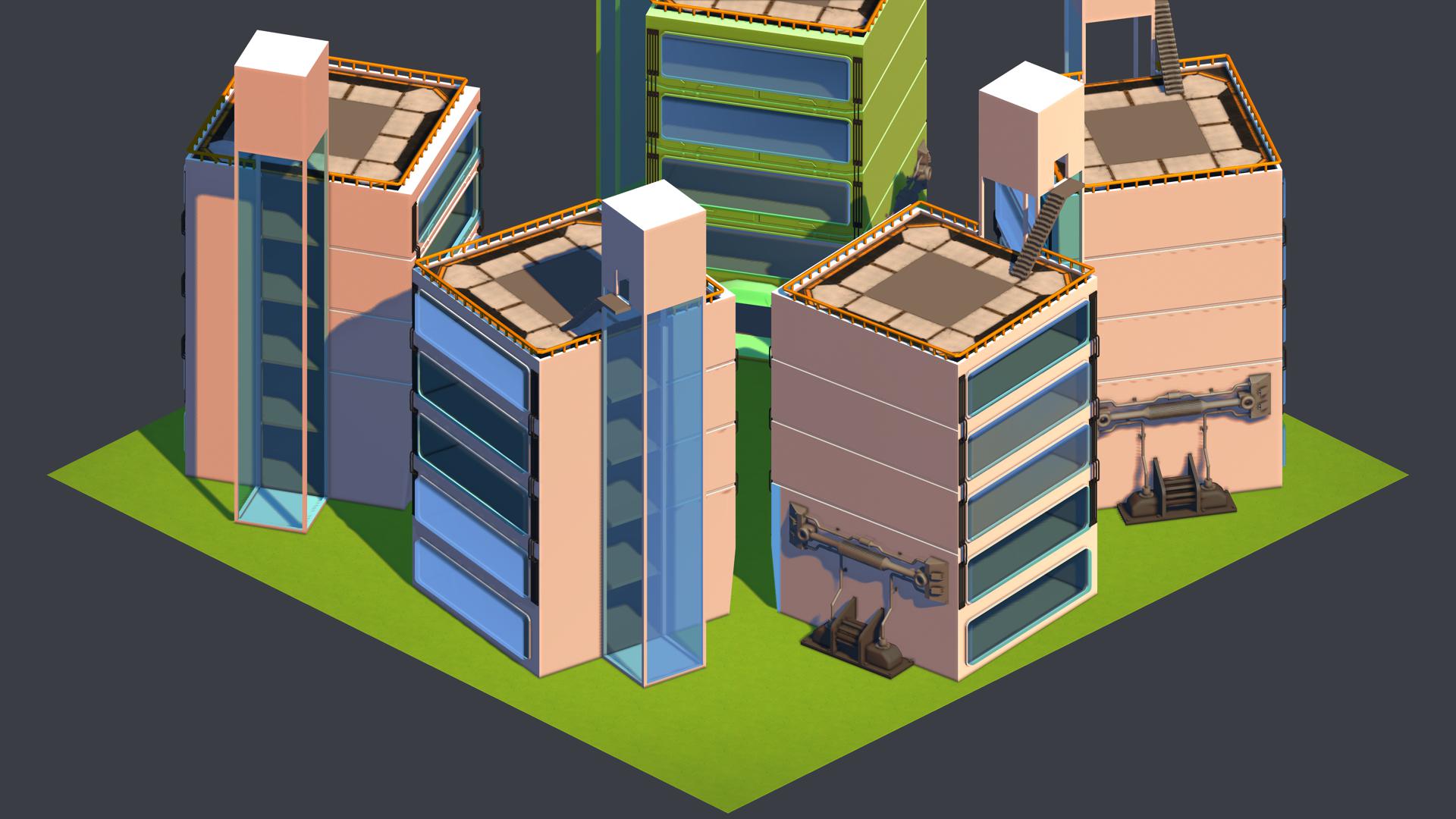 Ultra business robot city.tile