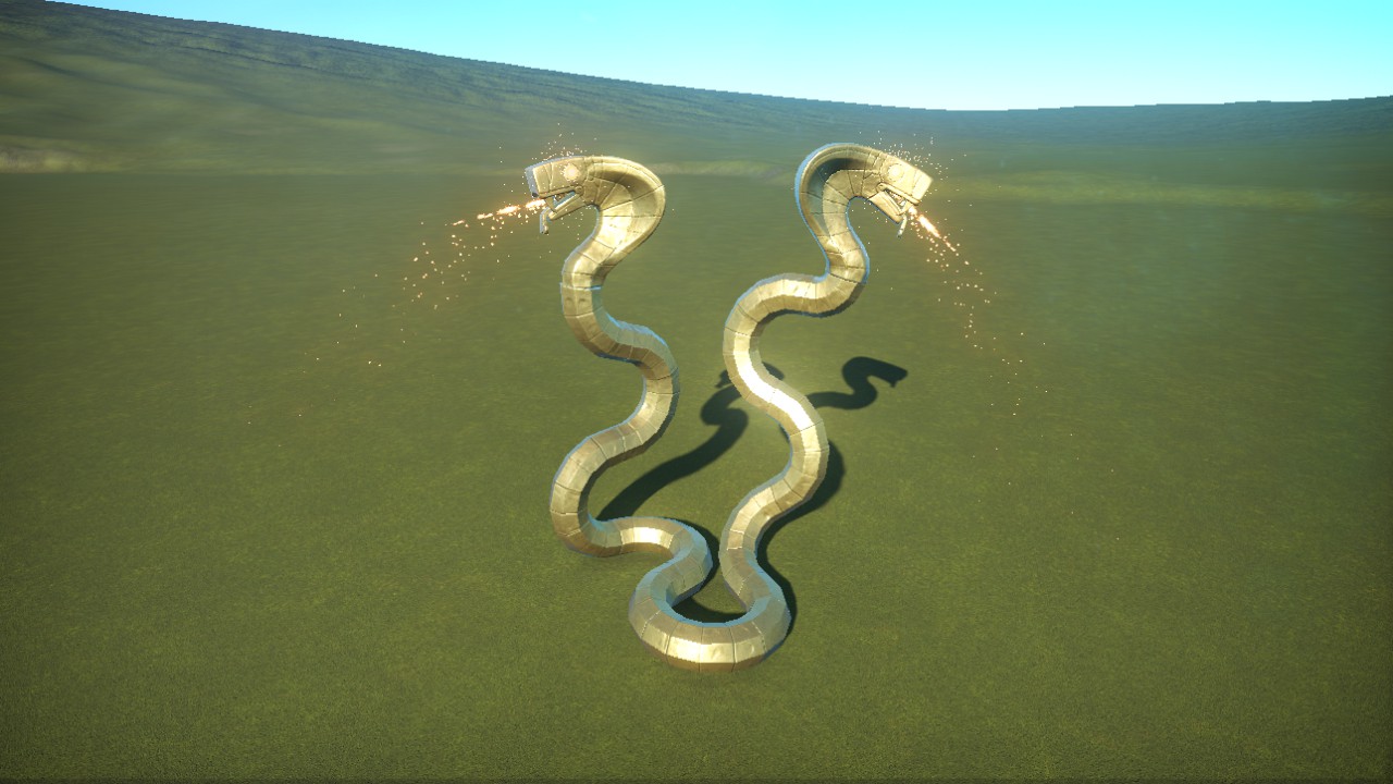 GOLDEN TWO HEADED SERPENT