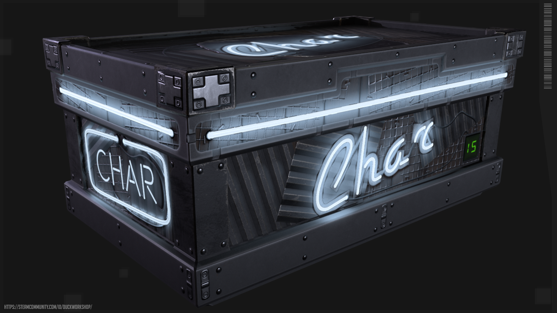 Neon Charcoal Storage