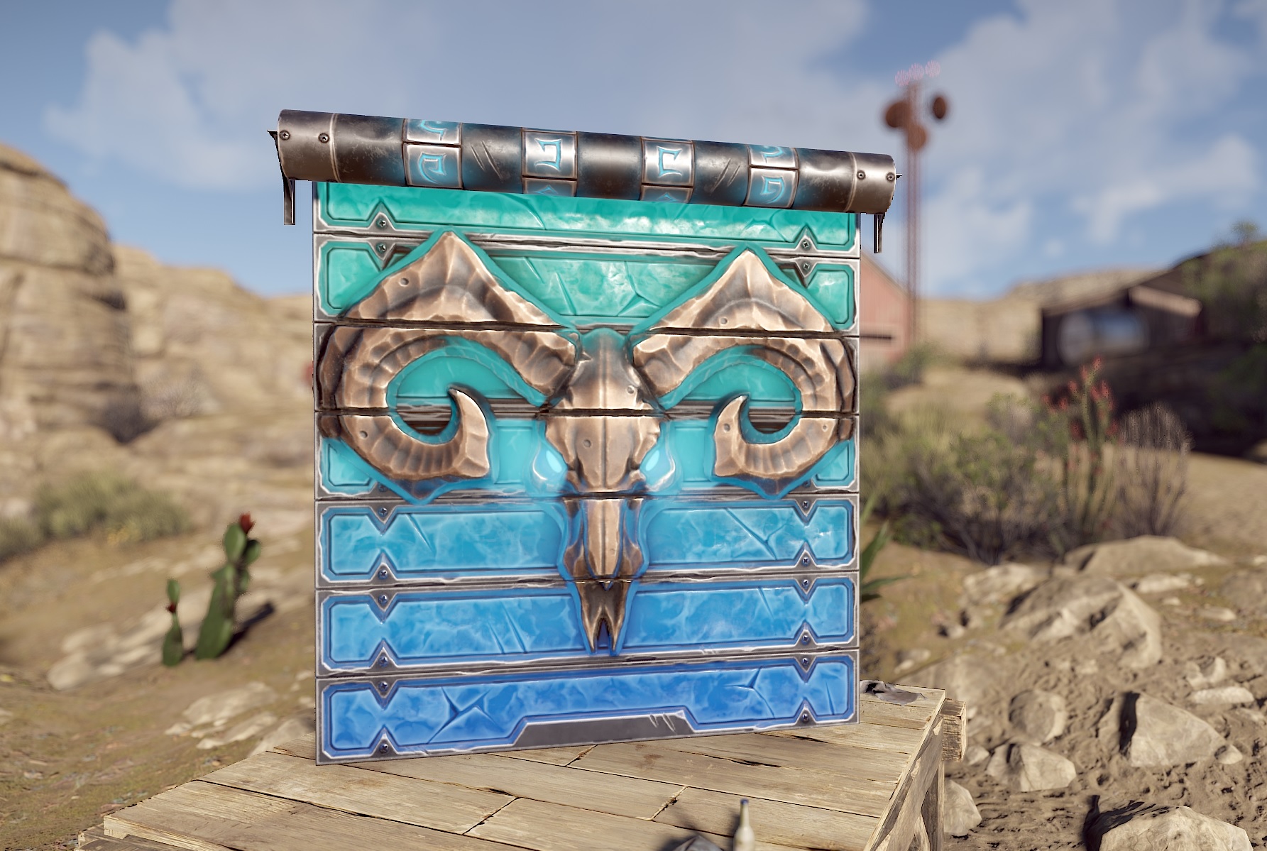 Glacial Visage Garage Door
