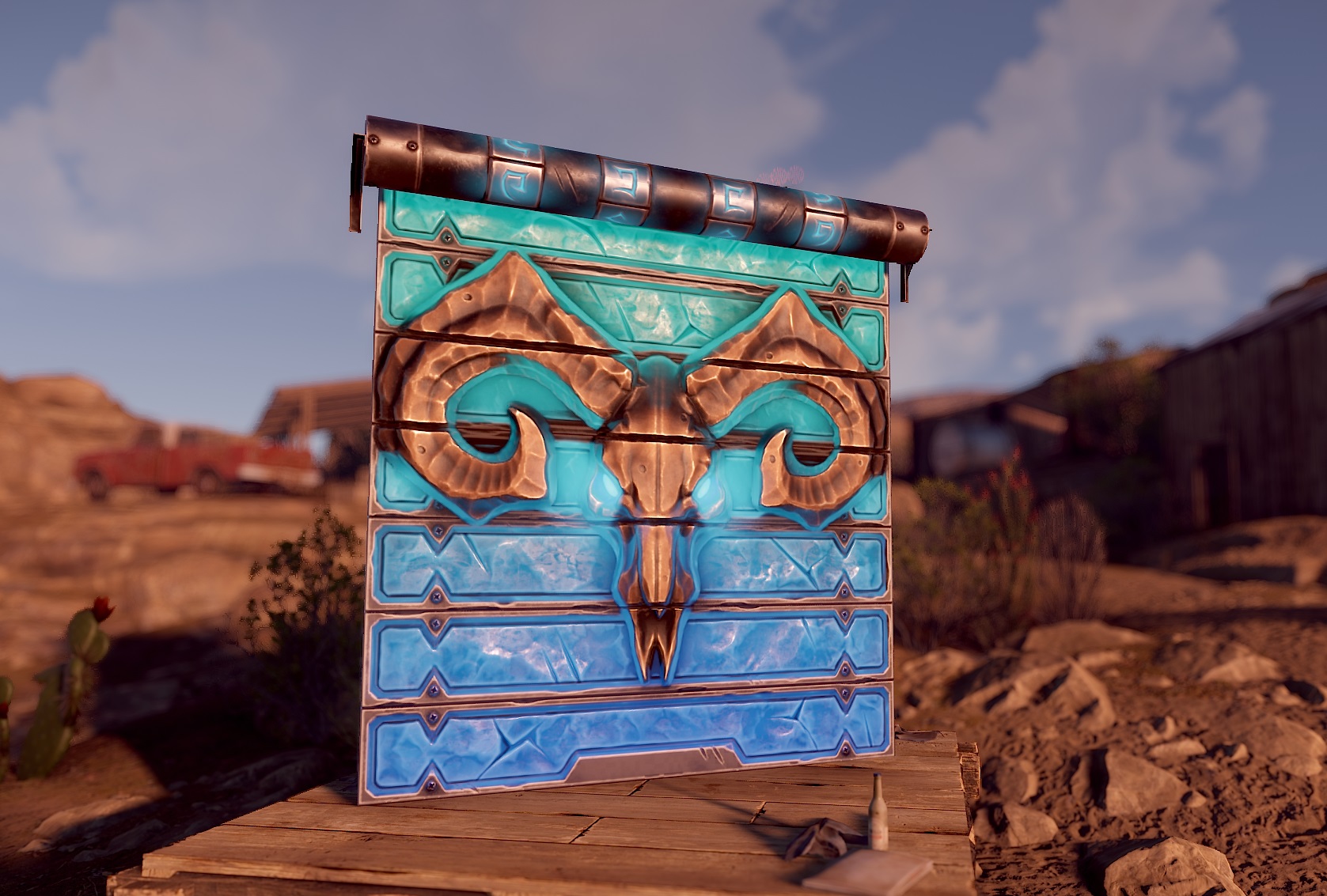 Glacial Visage Garage Door