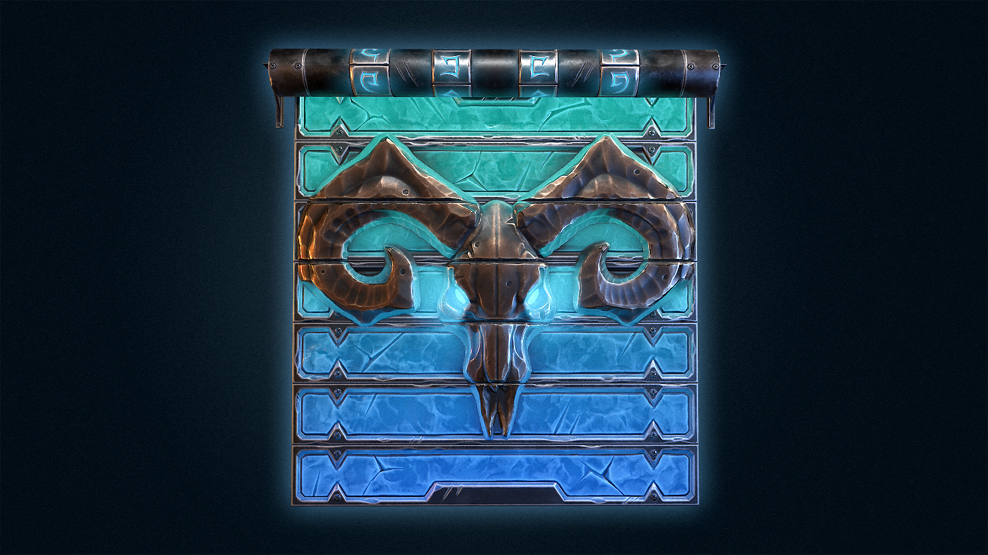 Glacial Visage Garage Door