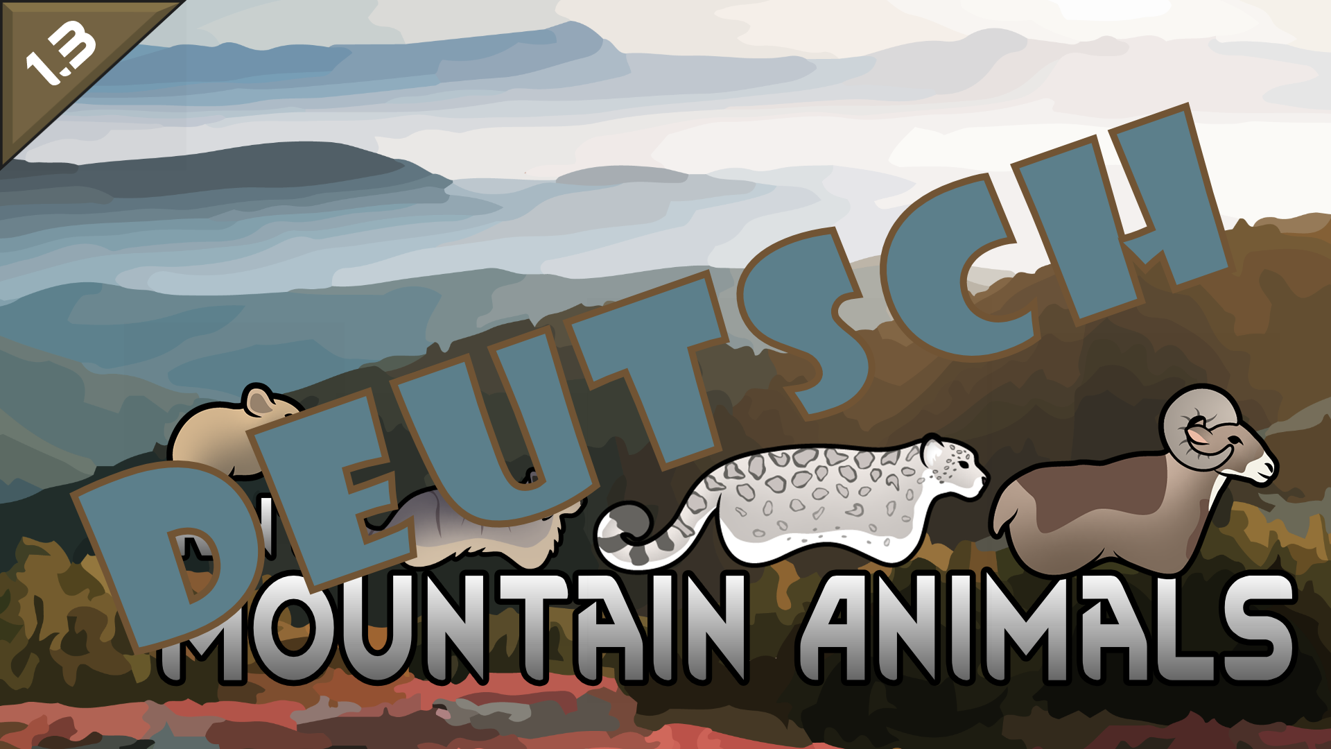 Erin's Mountain Animals Deutsch