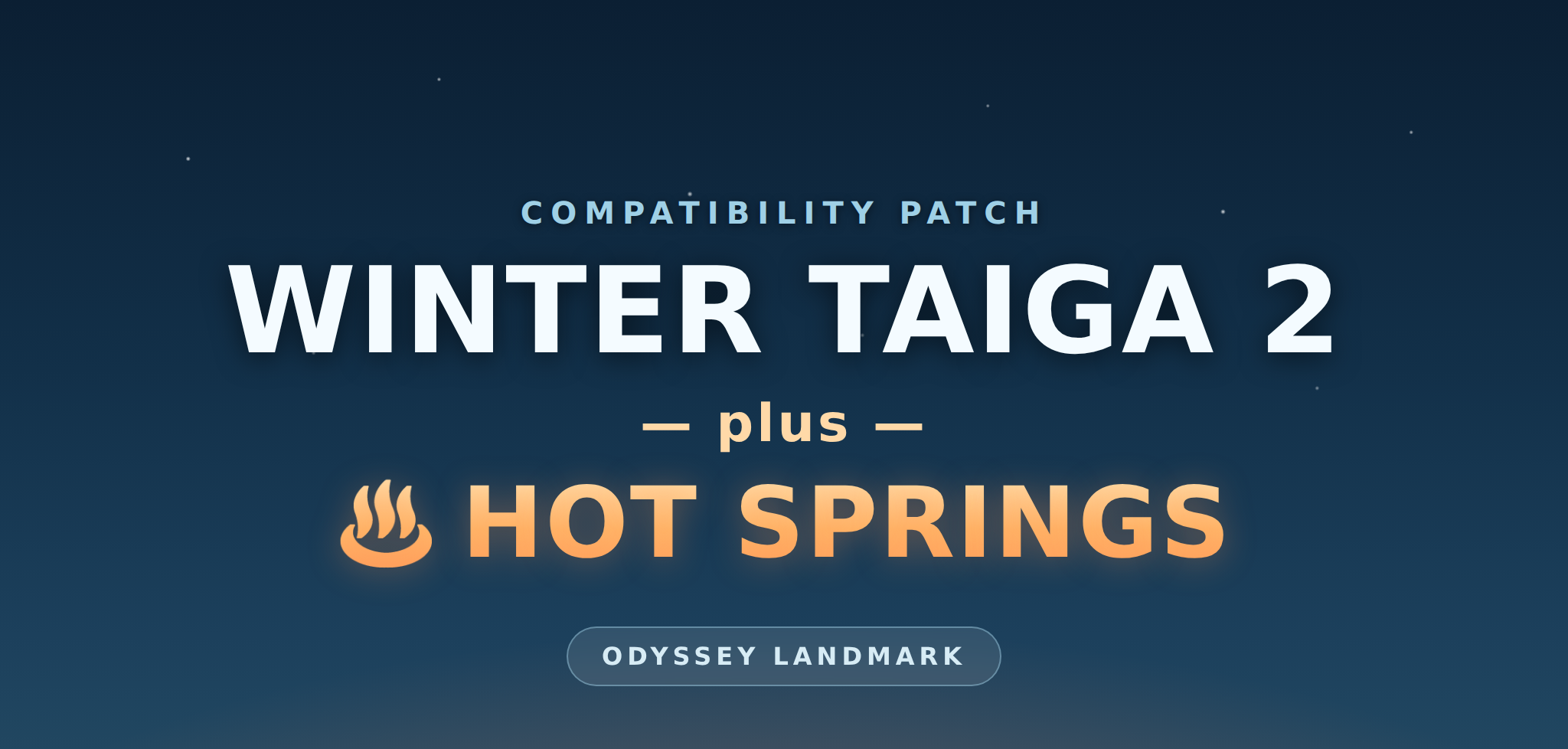 Winter Taiga Biome 2 - Hot Springs Patch