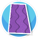 Rug Purple Waves Vertical