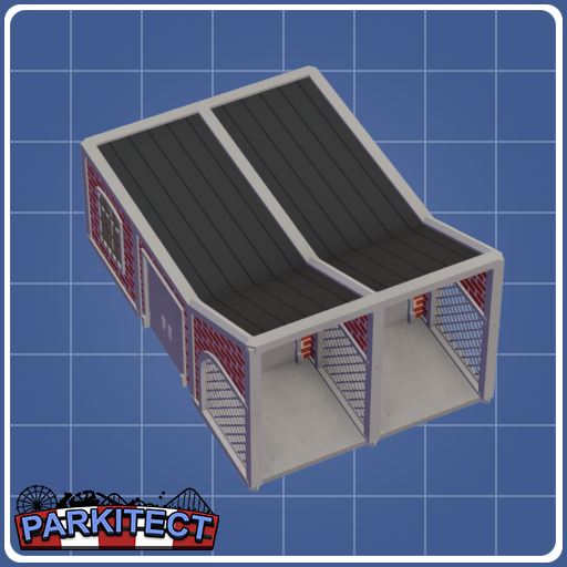 Prebuilt 2 Stall Brick Depot Building