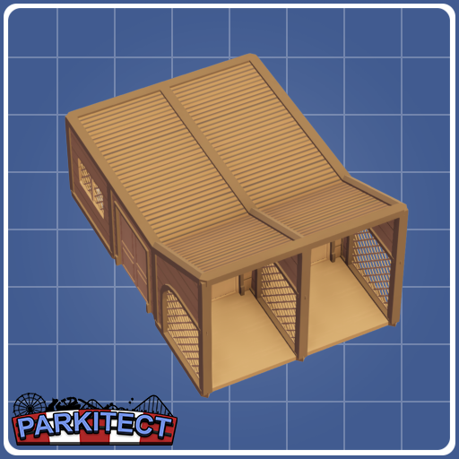 Prebuilt 2 Stall Wooden Depot Building