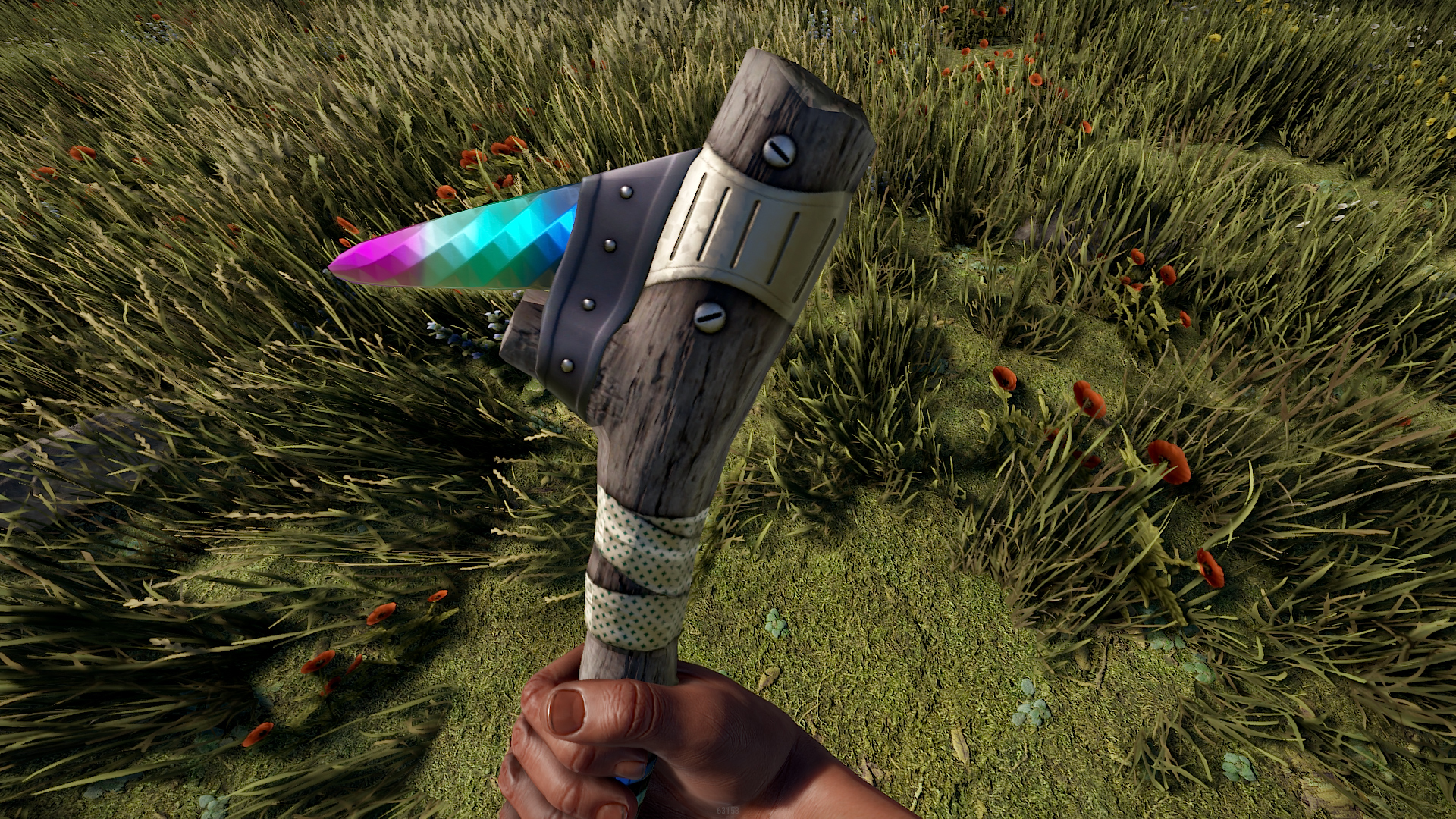 Shimmering Stone Pick Axe