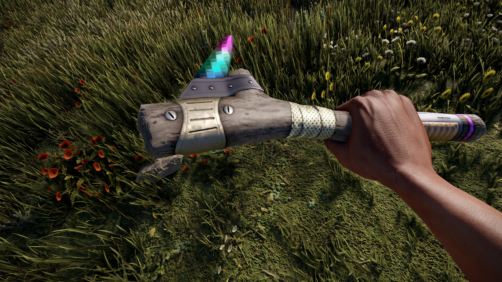 Shimmering Stone Pick Axe