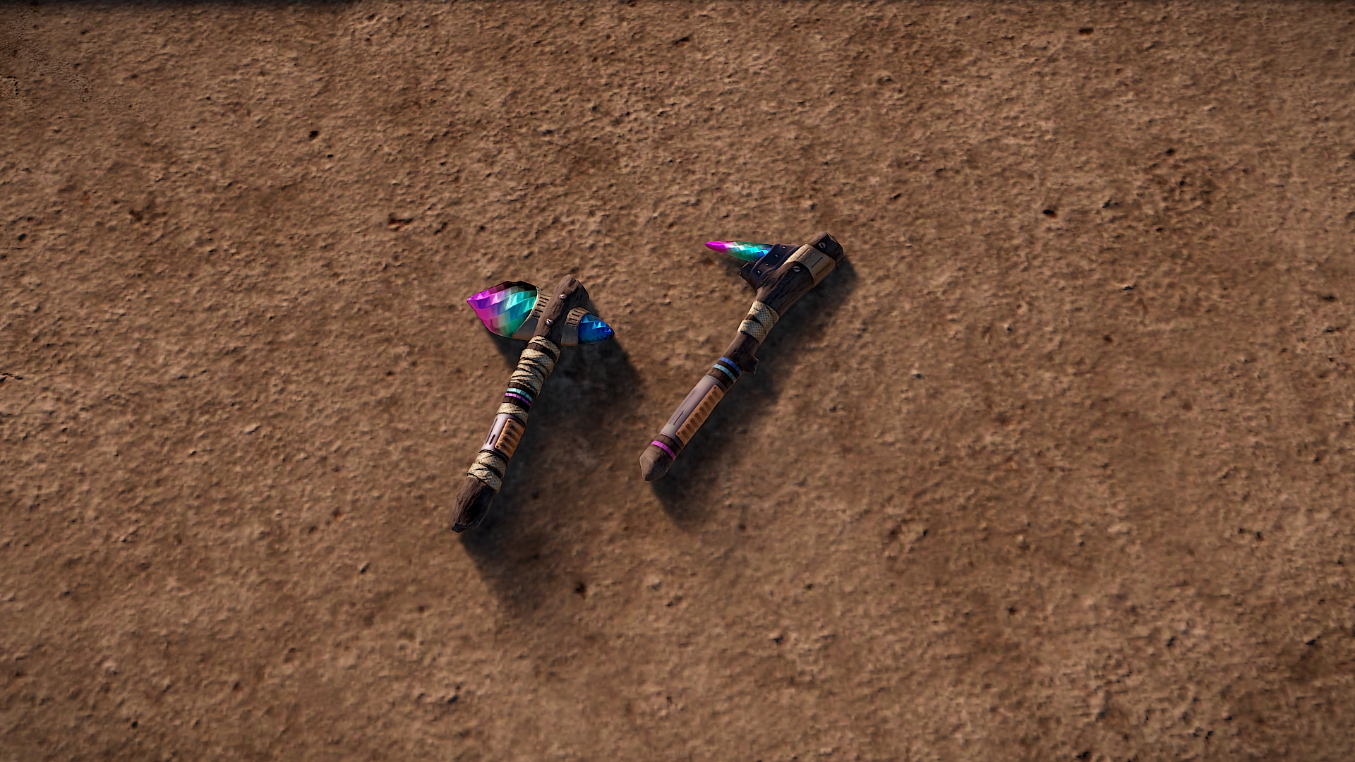 Shimmering Stone Pick Axe