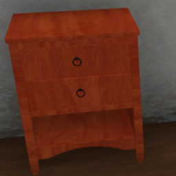 Bedside Table Lightly Varnished Cherry