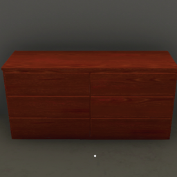 Double Dresser Palisander Wood