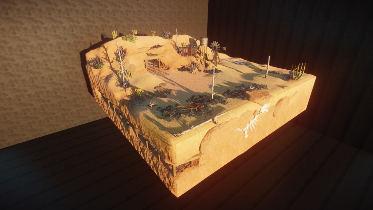 Old west diorama