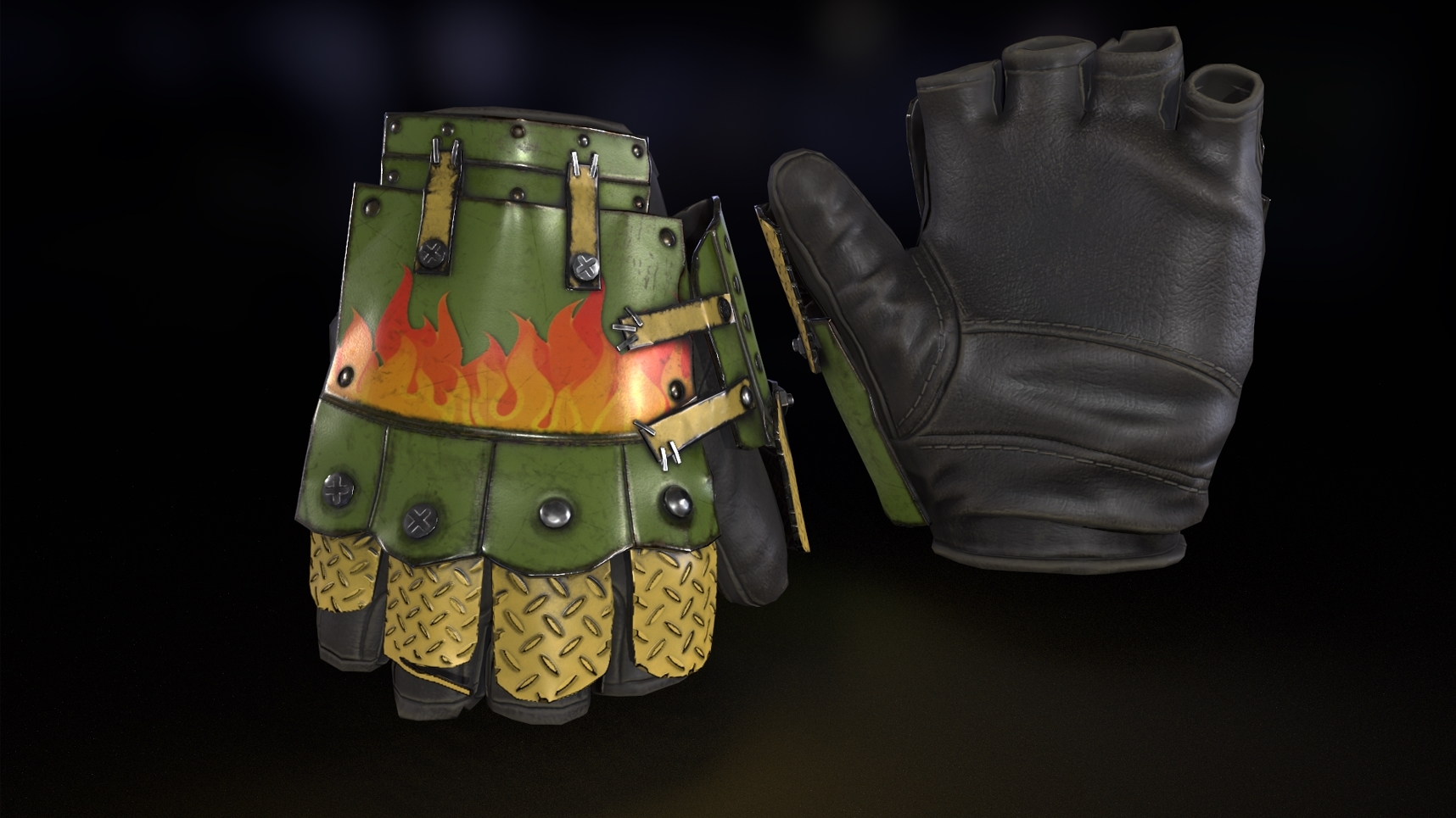 Bombshell Roadsign Gloves