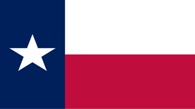 The flag of the state of Texas